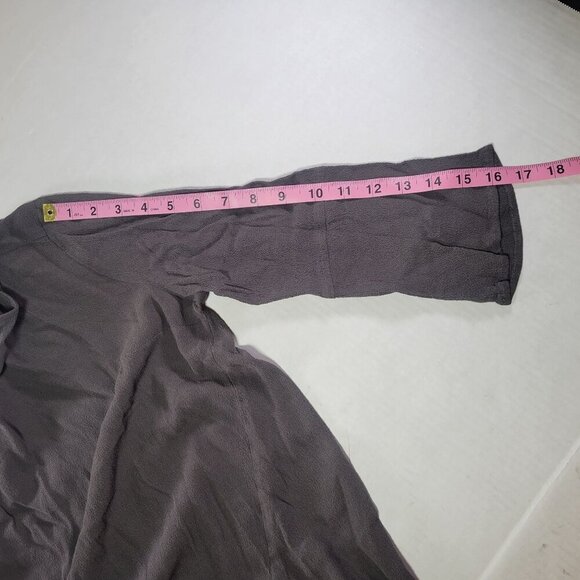 Madewell Women Textured Gray 3/4 Sleeve Tunic Top Size Medium - Picture 7 of 7